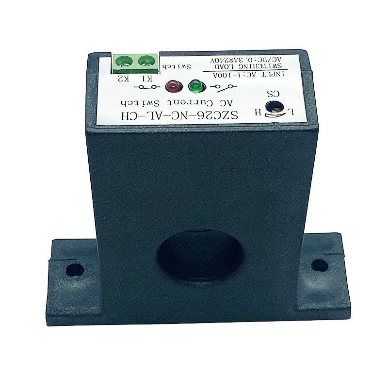 Przełącznik indukcyjny prądu przemiennego 0-100A samonastawny alarm wyjściowy programowalny sterownik logiczny normalnie zamknięty SZC26-NC-AL-CH przełącznika prądu