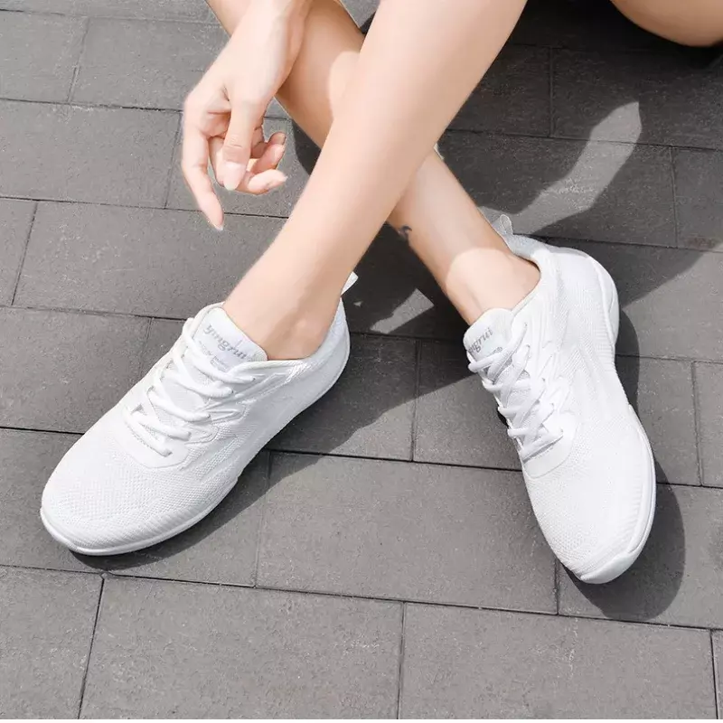 Dance Shoes Woman Men Ladies Modern Soft Bottom Jazz Sneakers Competitive Aerobics Shoes Mesh Female Dancing Fitness Sport