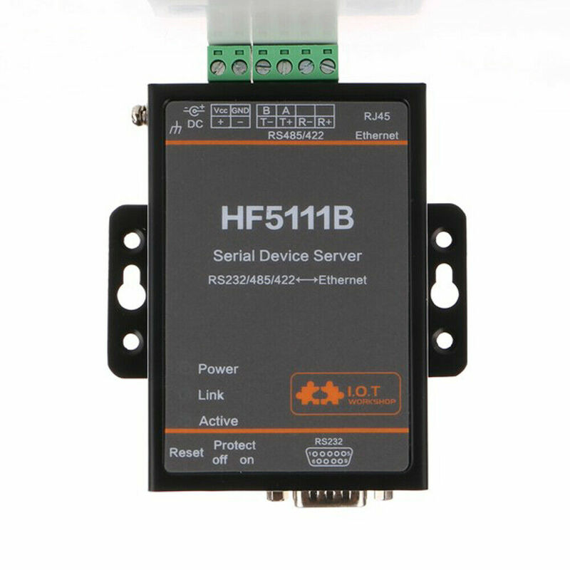 HF5111B เซิร์ฟเวอร์อนุกรมอุปกรณ์ RS232/RS485/RS422โมดูล Ethernet Converter