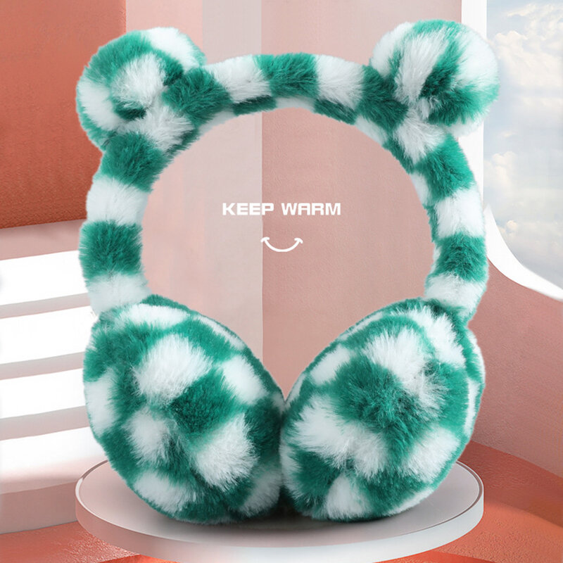 Soft Thicken Plush Warmer Winter Earmuffs Solid Color Velvet Earmuff Outdoor Cold Protection Ear-Muffs Ear Cover for Women Man