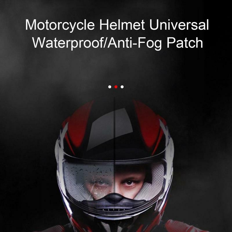 Impermeável Motocicleta Anti-Fog Lens Adesivos Clear Patch Film Protetor Sun Visor Tela Escudo Para Moto Capacetes Viseira