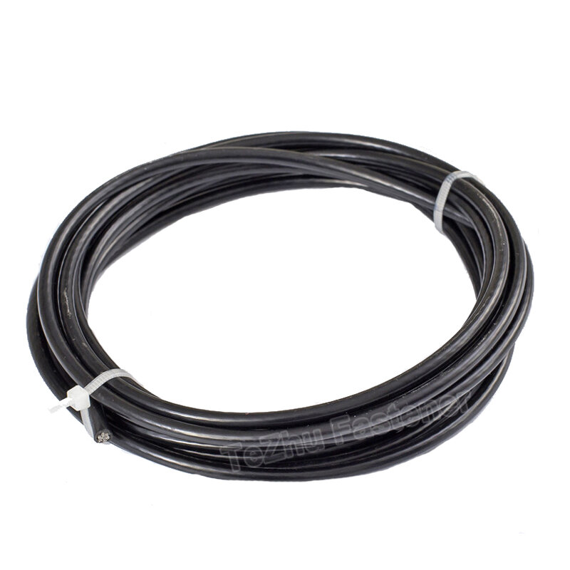 Black 304 Stainless Steel Wire Rope Cable Clothesline Steel Rope Line PVC Coated Soft 7*7 7*19 Dia 1mm~6mm Rustproof Grape Frame