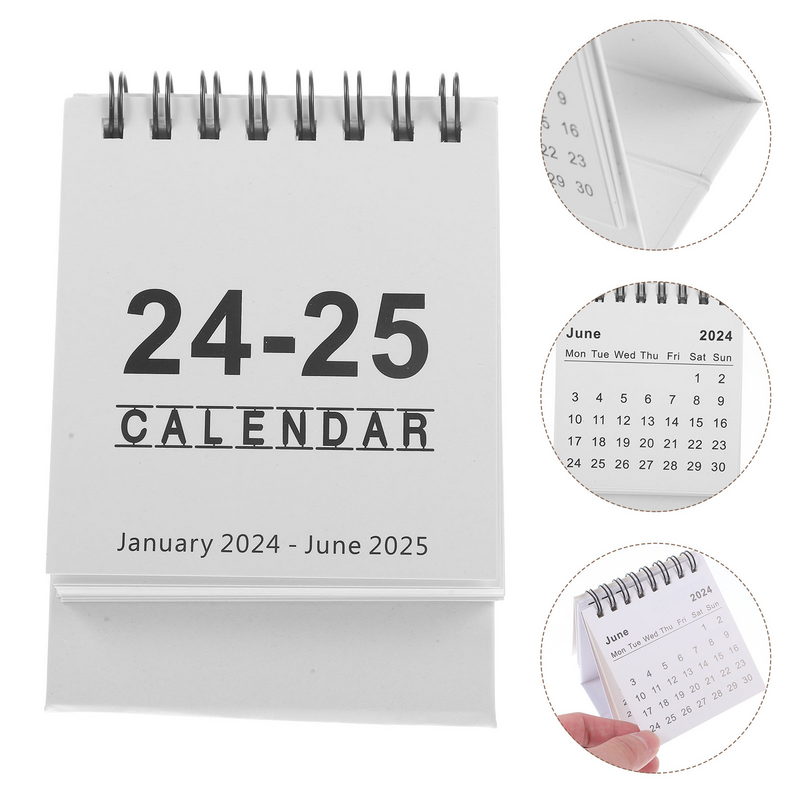 デスクトップ置きカレンダー、ミニデスクカレンダー、新学期、月間カレンダー、プランニング、毎日の整理、2024
