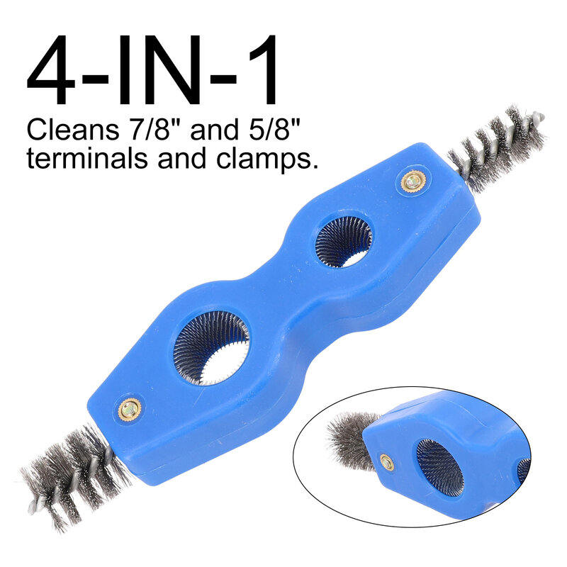 Practical Car Battery Brush Car Battery Brush Car Auto Truck Battery Brush For 7/8\" 5/8\" Terminals Clamps Cleaner