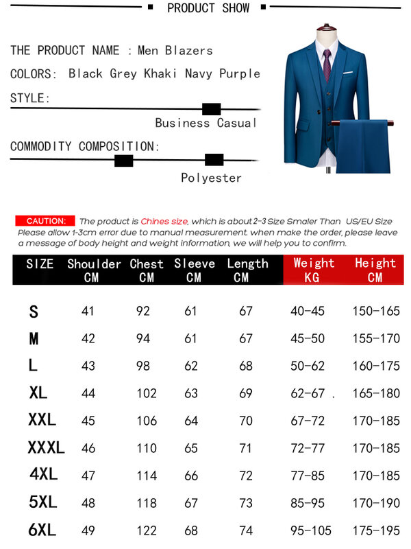 Trouwpakken Voor Heren Elegante Blazers Set 3 Stuks Formele Klassieke Jassen Vest Broek Volledige Jassen Luxe Business 2024 Kostuum