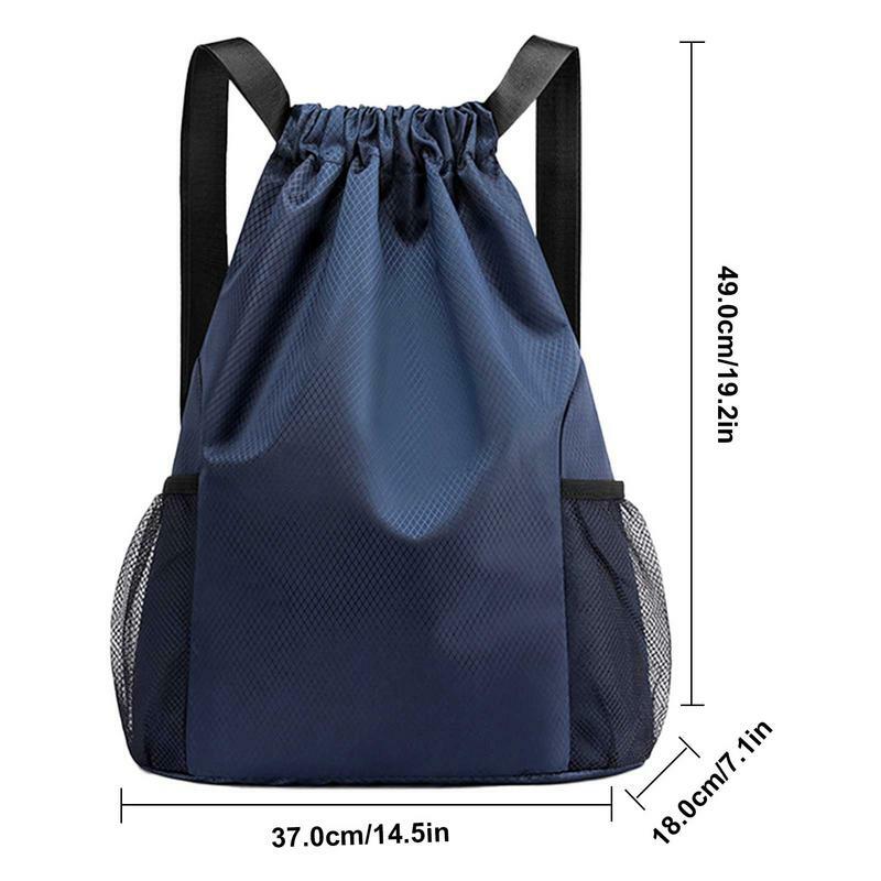 Sports Drawstring Bag Large Capacity Travel Backpack For Women Folding Waterproof Backpack For Cycling Football Basketball