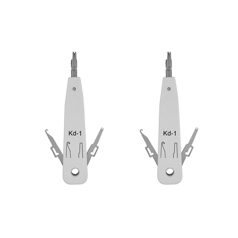 2X For RJ11 RJ12 RJ45 Cat5 KD-1 Network Cable Wire Cut Tool Punch Down Impact Tool