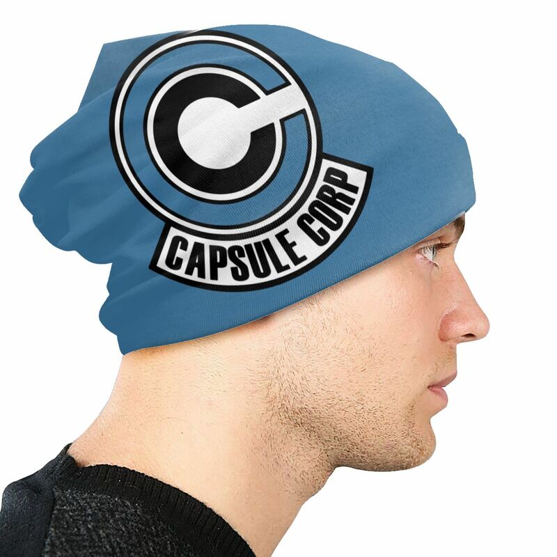 Capsule Corp Skullies Beanies Caps Cool Winter Warm Women Men Knitted Hat Unisex Adult Bonnet Hats