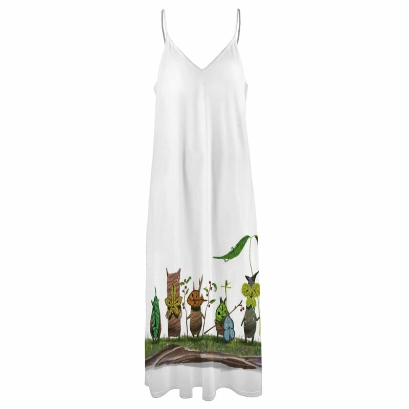 女性のための韓国のノースリーブドレス,長くてふくらんでいるドレス,植物,豪華なデザイナー,夏,2021