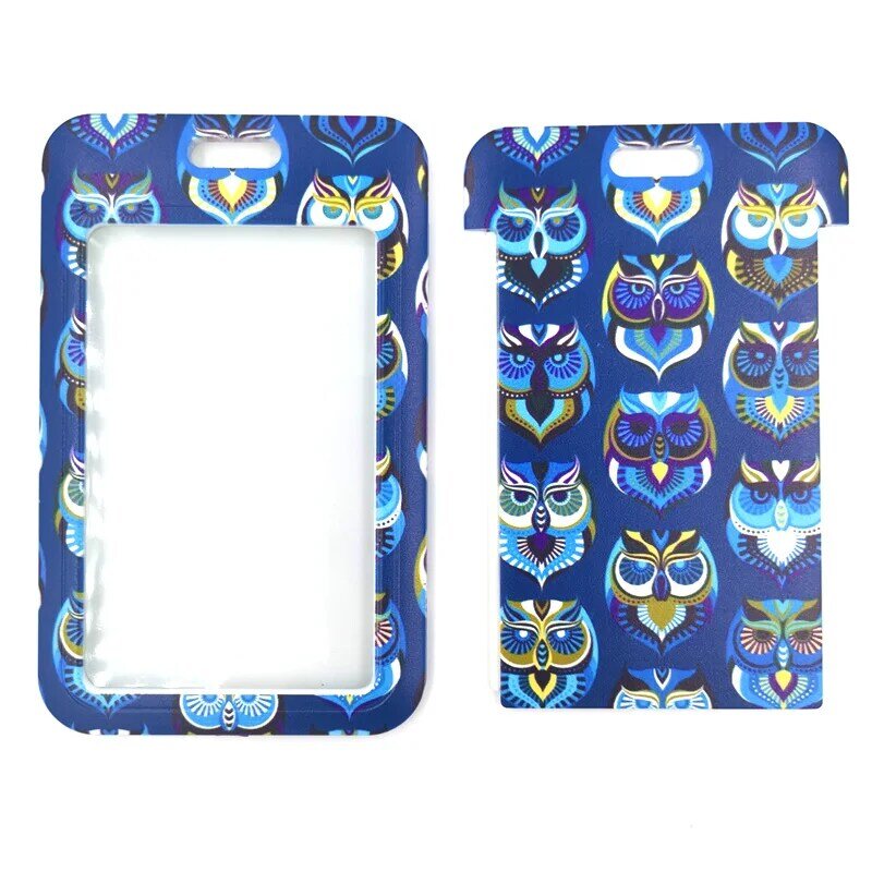 Funny Owl Meme Credit Card ID Holder Bag Student Women Travel Bank Bus Business Card Cover Badge Accessories Gifts