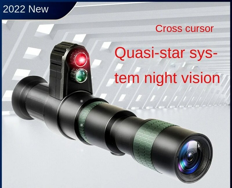Juego de telescopio de visión nocturna infrarroja HD, punto de cruz, con objetivo de visión nocturna, caza, equipo de caza fantasma