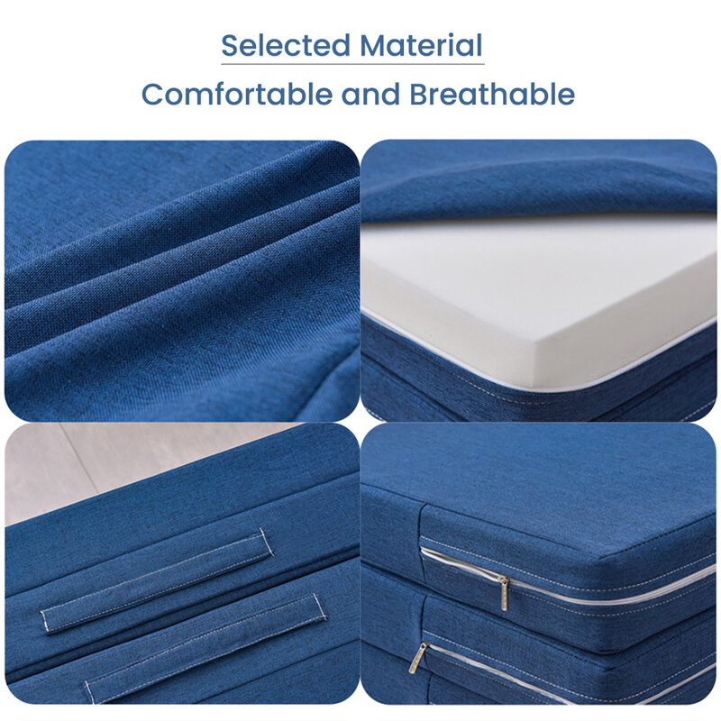 High Elasticity Memory Sponge Mattress Dismantle Mattress Foldable Cotton Fabric Soft Lazy Tatami Yoga Mat Folding Mattresses