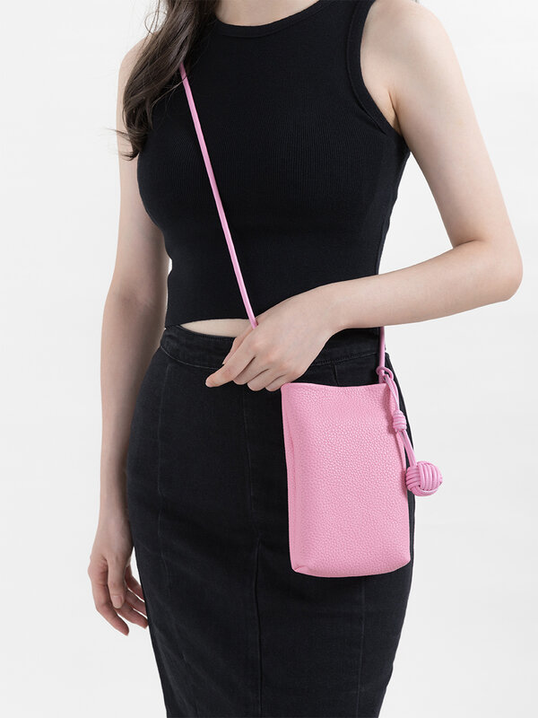 MABULA Women Genuine Leather Small Crossbody Bag Designer Cell Phone Bag Lightweight Fashion Shoulder Bag Ladies Travel Purse