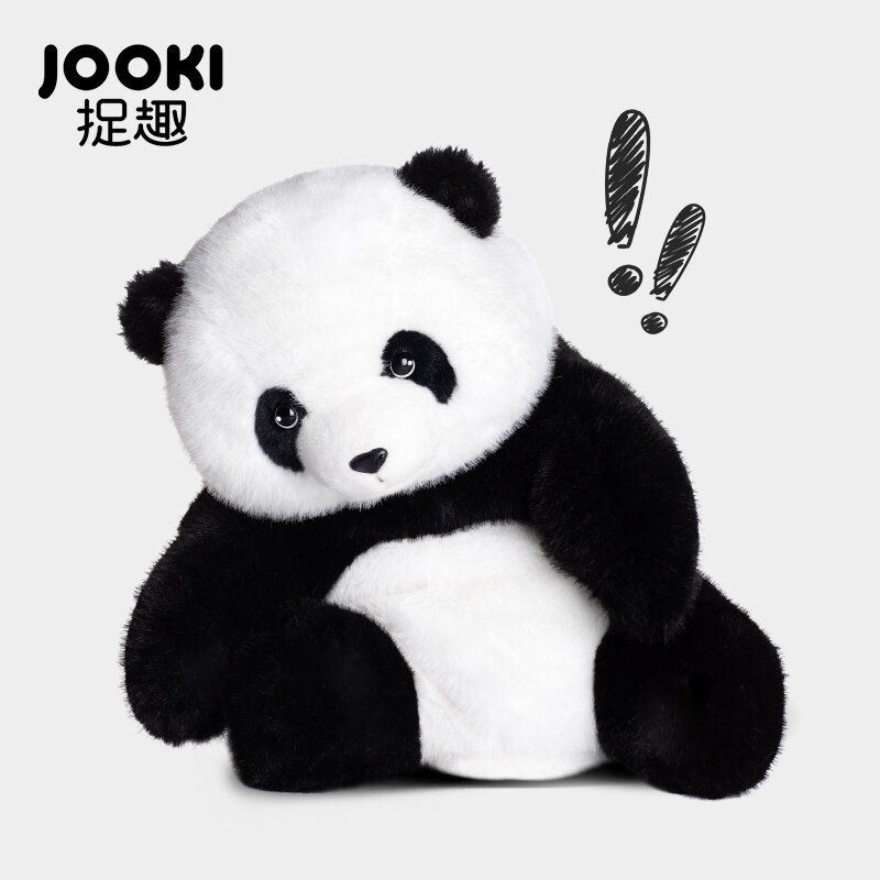 Panda Knuffels Kawaii Schattige Zachte Liggende Panda Plushies Pluizige Panda Pop Levensechte Panda Speelgoed Voor Meisjes Jongens Beste Cadeaus