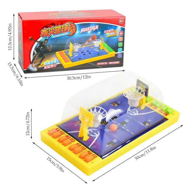 Mini gioco di pallacanestro da tavolo palla da tiro da competizione Puzzle da dito giocattolo sportivo per gioco da tavolo per feste regalo per bambini di oltre 3 anni