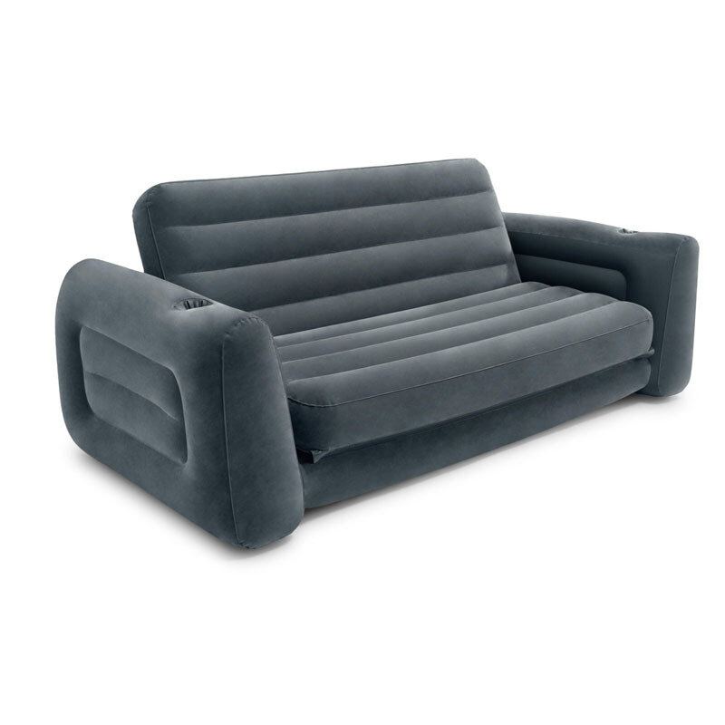 Canapé gonflable deux en un, matelas d'air, chaise longue d'extérieur, lit de jour, minimalisme moderne, fauteuil paresseux de camping, lit encastrable