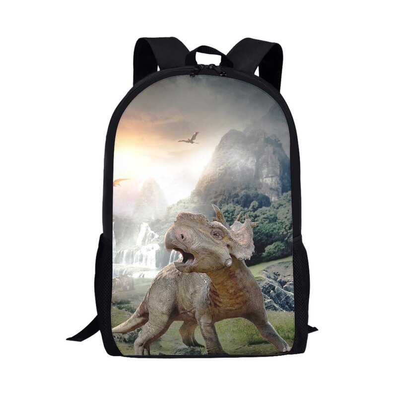 Animals Print Cool Dinosaur School Bags For Boy Casual Middle School Student's Backpack Teenager Laptop Daypack Rucksacks Gift