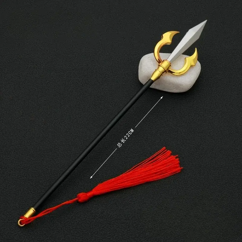 22cm Jujutsu Kaisen Hiten Ryomen Sukuna verfluchte Werkzeuge fliegen Himmel Anime Metall periphere Speer Waffe Modell Spielzeug Geschenke für Jungen