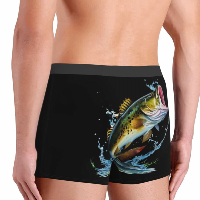 Divers sous-vêtements colorés de poissons tropicaux pour hommes, impression respirante 402, cadeaux d'anniversaire de qualité supérieure