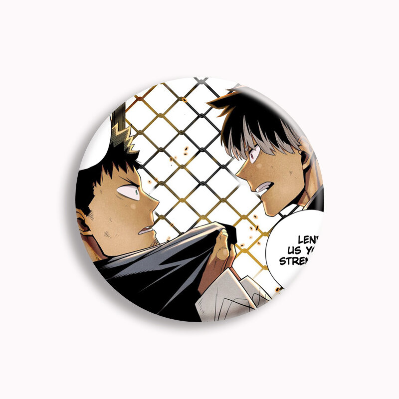 Japan Comic Kaiju Nr. 8 Anime Knopf Pin Min Shiro Kaiju Manga Brosche Metall Abzeichen Tasche Mantel Zubehör Fans sammeln Geschenk