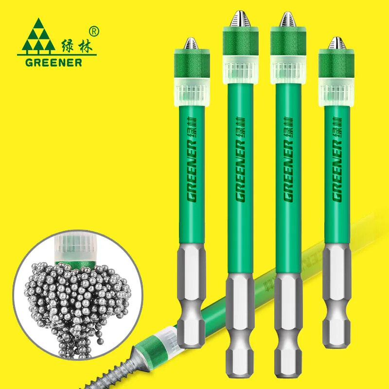 Greener Non-slipping Screwdriver Bit Magnetic Ring Universal Screw Driver Head For Shank Metal  Drill Bit Magnet Powerful Ring