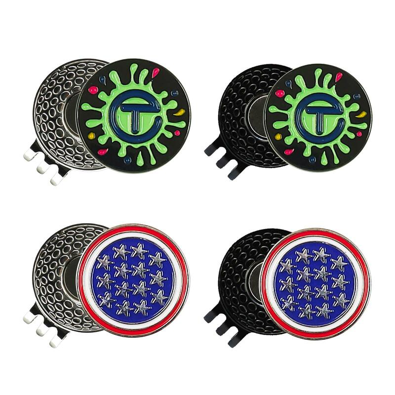 Golf Ball Marker Golf Accessories for Golf Lover Magnetic Golf Cap Clips Ball