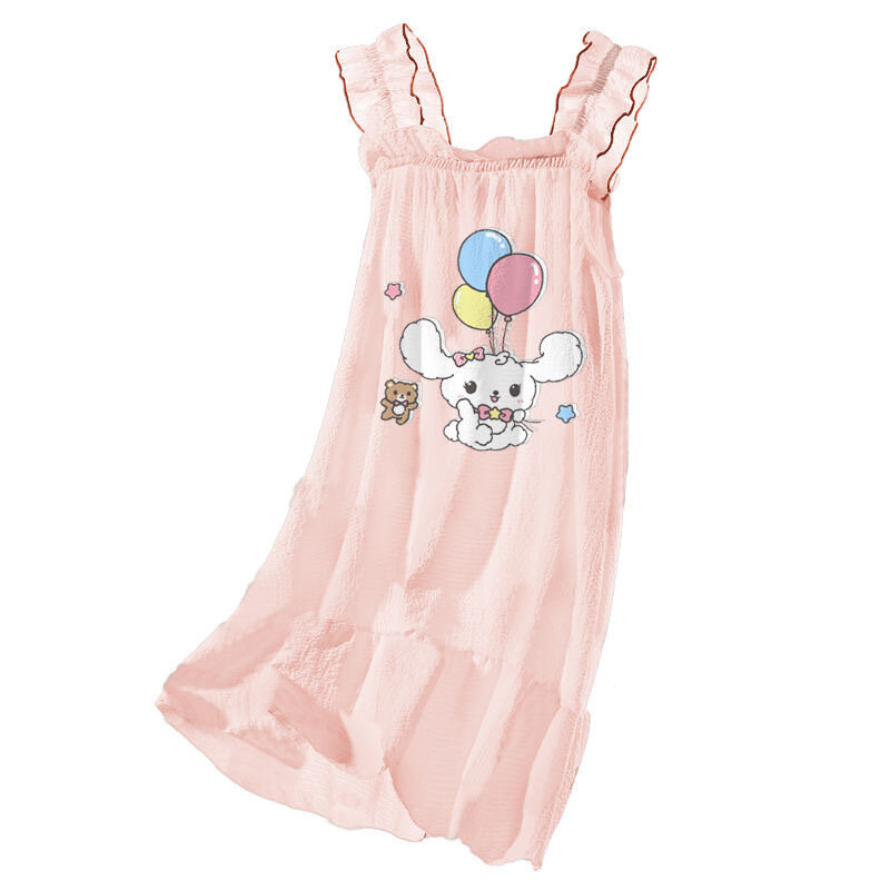 Anime Kuromis camicia da notte per ragazze estate sottile vestito da famiglia madre e figlia grande bambino ragazza Slip Dress per bambini Sleepdress