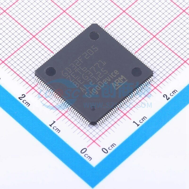 Microcontrolador original GD, GD32, GD32F, GD32F205, GD32F205ZET6, LQFP-144, MCU MPU, SOC, CPU, em estoque, 100% novo