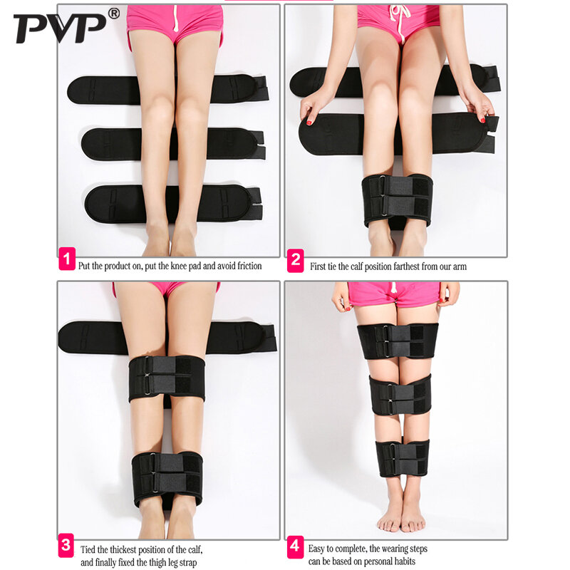 Banda de corrección de postura para piernas, Corrector de postura, banda de belleza, Valgum enderezadora, efectivo, tipo X, 3 unids/set