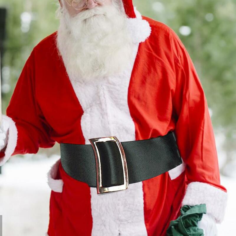 Prático Papai Noel cinto para festa, acessórios cosplay, longa vida útil, sem odor, traje de Natal, terno cinto