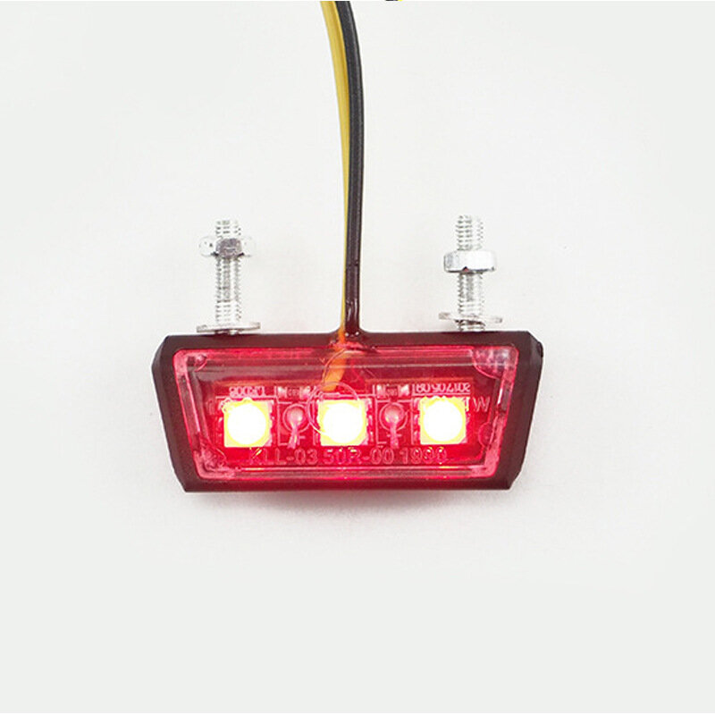 Luz LED para matrícula de motocicleta, 1 piezas, 12V, impermeable