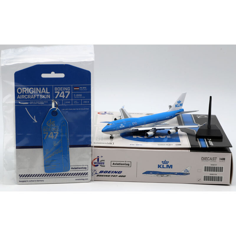 Коллекционная модель самолета из сплава XX40117A, подарок, фотосессия 1:400 KLM Airlines, Боинг 747-400, модель литая самолета, реактивная модель, броски