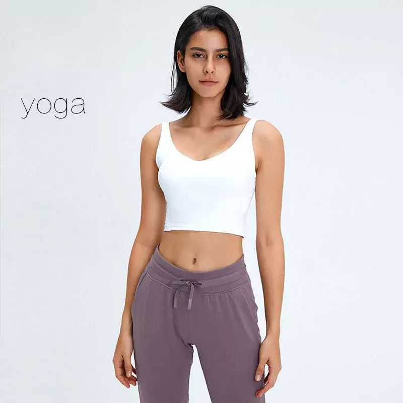Fitness Bra Yoga Vest Shockproof Sports Top for Women