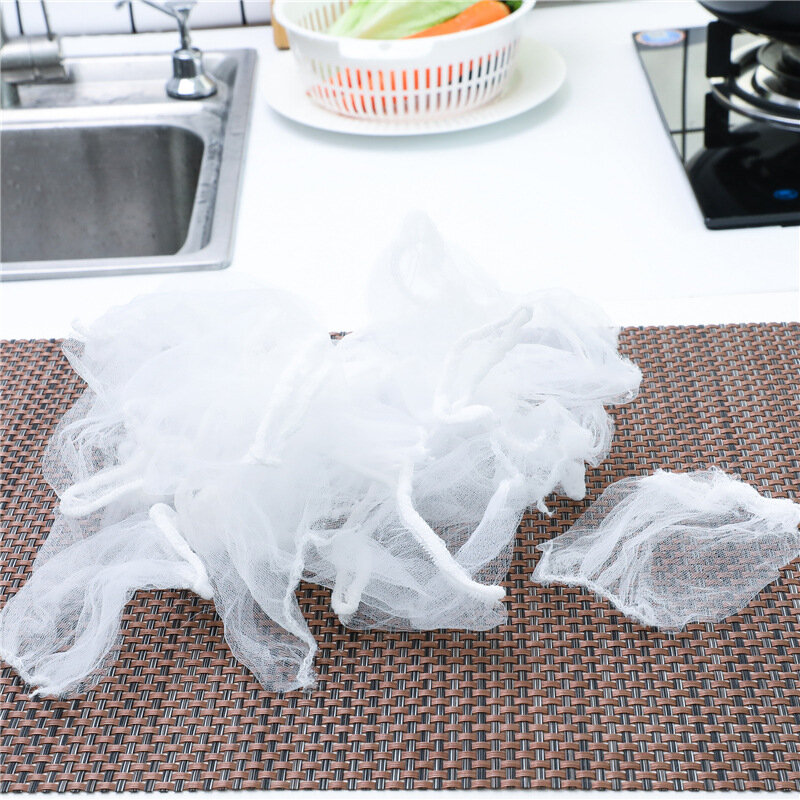 100 sztuk kuchnia spustowy pozostałości filtr worek na śmieci anti-zatykanie worek wody zlew filtr śmieci worek wody cięcia
