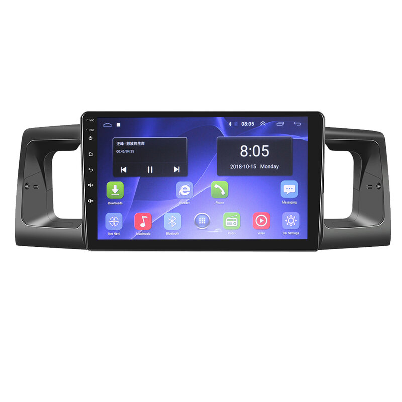 Autoradio multimédia stéréo Android 4 + 64 2 din, bluetooth, sortie de ventilation, pour voiture Toyota Corolla E130 E120 2000 - 2004