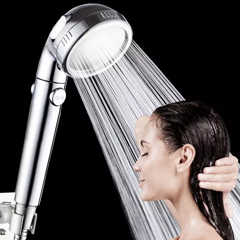 Zhang Ji Wykończenia galwaniczne ABS 3 regulowane tryby Oszczędzająca wodę głowica prysznicowa SPA Wysokociśnieniowa ręczna głowica prysznicowa do łazienki