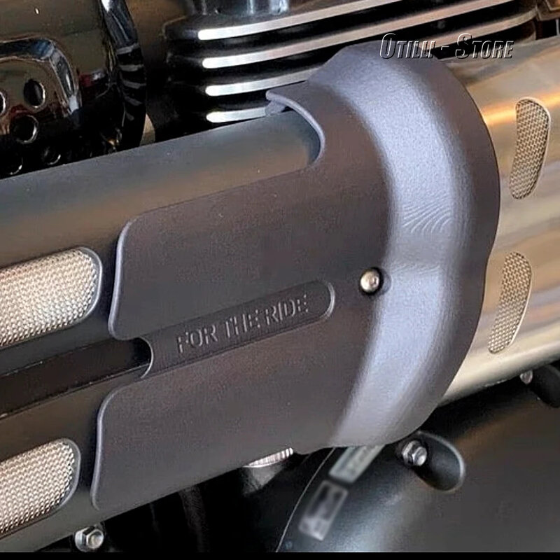 Protector de tubo de escape de motocicleta para Scrambler 1200, accesorios, cubierta de escudo térmico, cubierta antiquemaduras