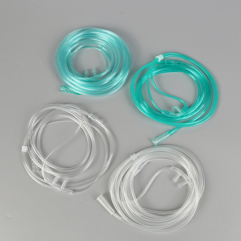 1PCS Disposable Oxygen Tube Double Nasal Oxygen Tube Independent Packing Medical Care Machine Breathing Cannula 1.5/1.8/3/4/5M