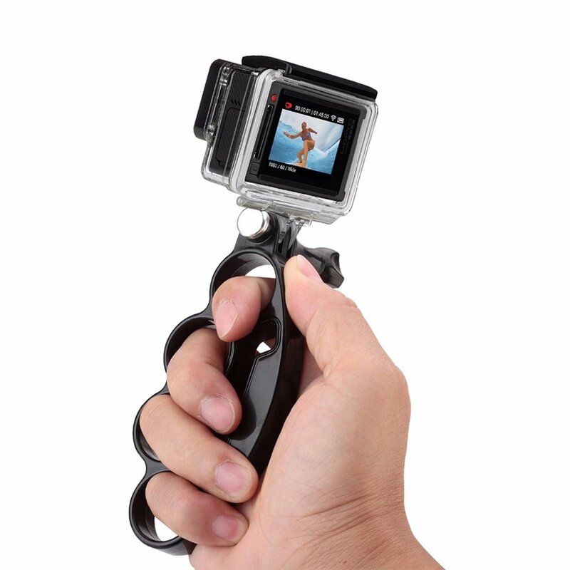 For GoPro Hero 12 Ring Selfie Bracket Grip Selfie Mounting Bracket For GoPro Hero 12 11 10 9 SJCAM AKASO H9 DJI YI Action Camera