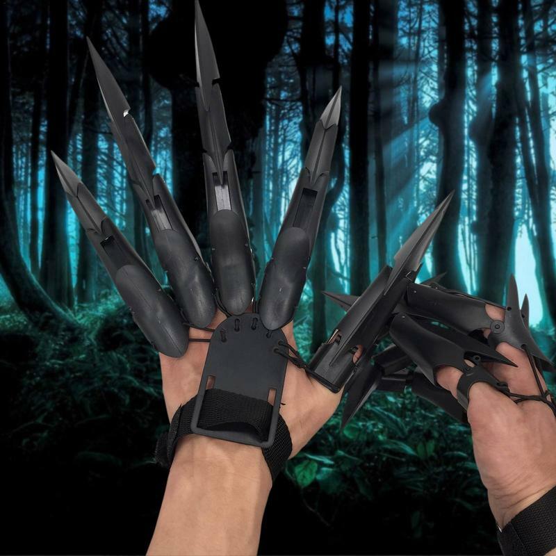 Títeres de dedo de Cosplay flexibles con dedos articulados largos, accesorios de Cosplay de miedo para fiestas temáticas de Halloween, casas embrujadas