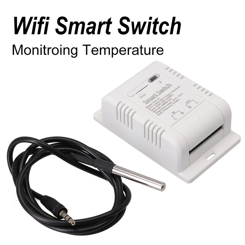 Smart Switch für Tuya Smart und Smart Life Support mit 8 fähigen Timing-Aufgaben und Unterstützung für Temperatur sensor