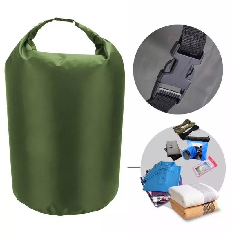 Bolsa seca impermeable, bolsas herméticas ultraligeras, Rollo superior, bolsas de secado para Camping, kayak, natación, Rafting, 8L, 25L, 40L, 70L, 75L