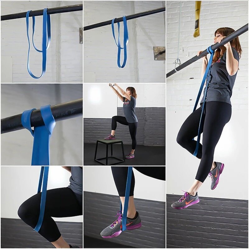 Gedurfde Sport-Elastische Riem Pull-Up Hulp Heren En Dames Gym Pilates Oefeningsapparatuur Rubber Fitness Weerstand Riem