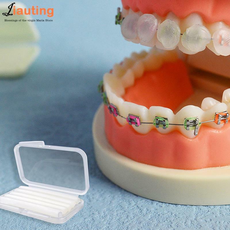 Dental Orthodontic Wax Relief Sticks para aparelhos, Bracket Gum Irritação, Ferramenta de Higiene Oral, Dentes Whitening Materiais, Cera Relief, 5pcs por caixa