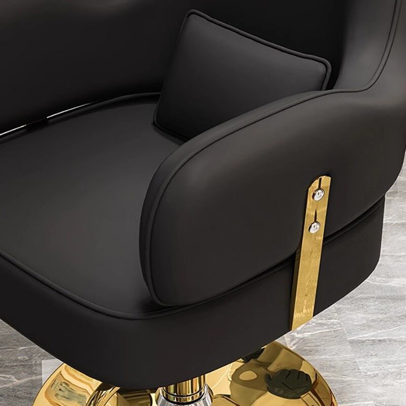 Na rolkach kosmetyczne krzesła fryzjerskie Manicure fryzjerski ergonomiczny tatuaż krzesła fryzjerskie Cadeira Barbeiro Salon meble YX50BC