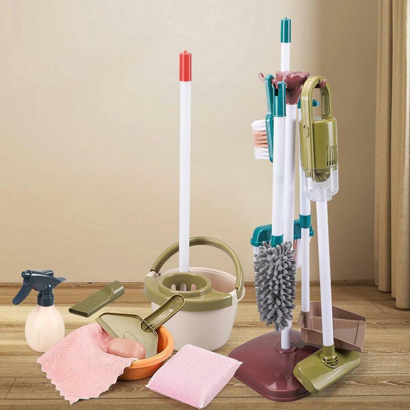 Pretend Play Cleaning Set Pretend Play Cleaning Tools Educational Toddler Cleaning Toys Reusable Housekeeping Play Kit For