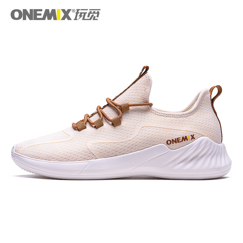 ONEMIX รองเท้าวิ่งผู้ชายรองเท้าผ้าใบแนวโน้มสบายๆน้ำหนักเบารองเท้าสตรีกลางแจ้งเดินรองเท้าผ้...