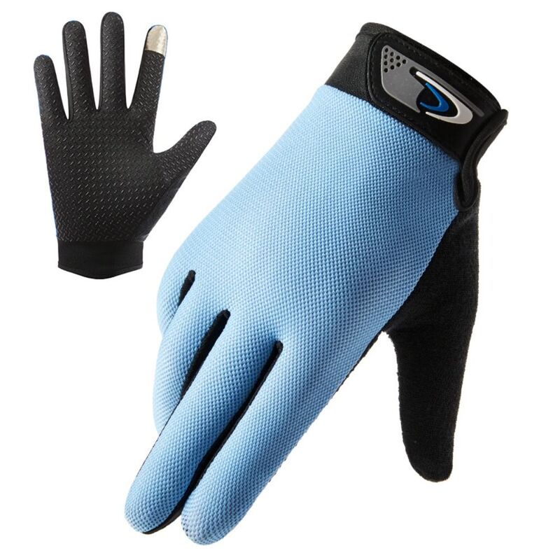 Männer Voll finger Touchscreen Handschuhe atmungsaktive Eis Seide Silikon rutsch feste Fäustlinge Outdoor-Sport Angeln Radfahren Fahr handschuhe