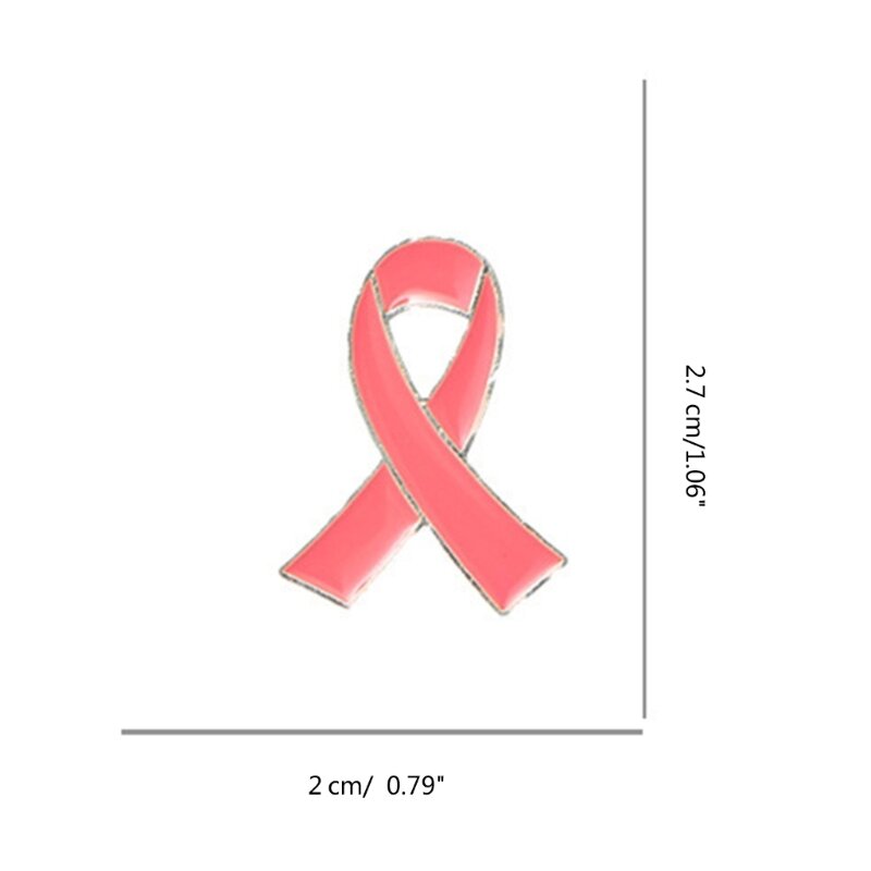 الجملة دبابيس الشريط الوردي للنساء الأزياء والمجوهرات الجدة لقميص قبعة الملحقات الترويجية اليوم العالمي للإيدز