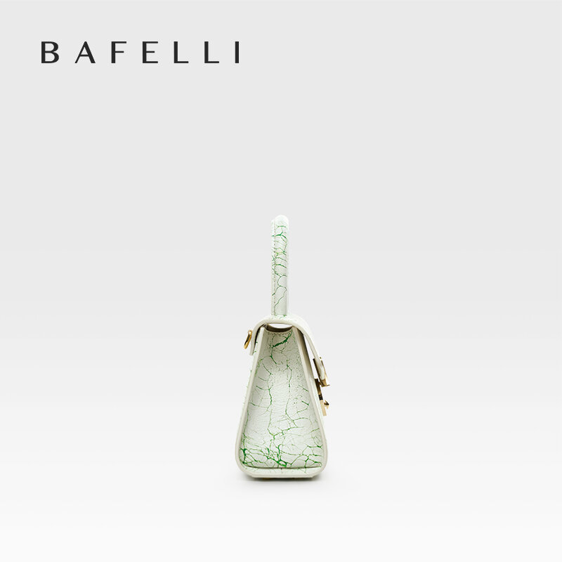 BAFELLI-Bolsa de couro feminina, marca designer de luxo, bolsas de ombro fashion, estilo novo e original, bolsa de couro para senhoras, 2023